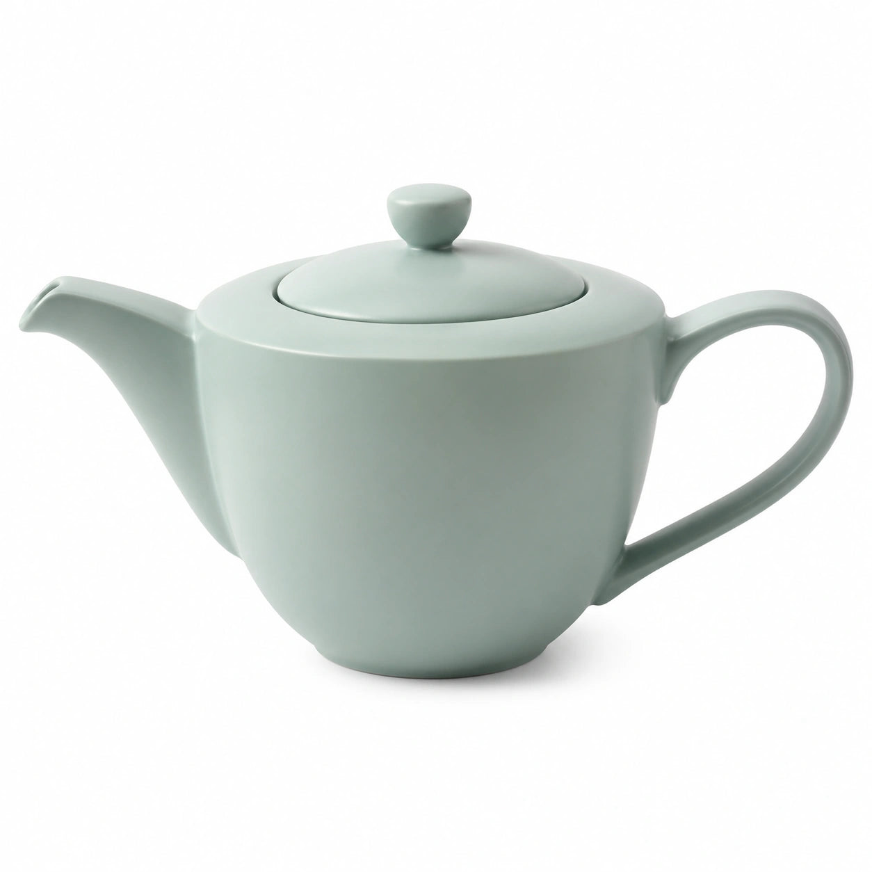Teiera in ceramica verde salvia 900 ml - con coperchio e beccuccio versatore