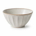 Ciotola in ceramica 15 x 8 cm avorio con finitura smaltata stile rustico