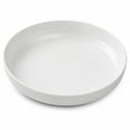 Piatto fondo rotondo 26 cm in ceramica bianca lucida per tavola
