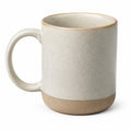 Tazza in ceramica 350 ml beige stile rustico con manico