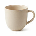 Tazza 400 ml in ceramica beige con manico stile minimalista